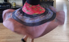 Load image into Gallery viewer, Roses bertha mid length spinning skirt
