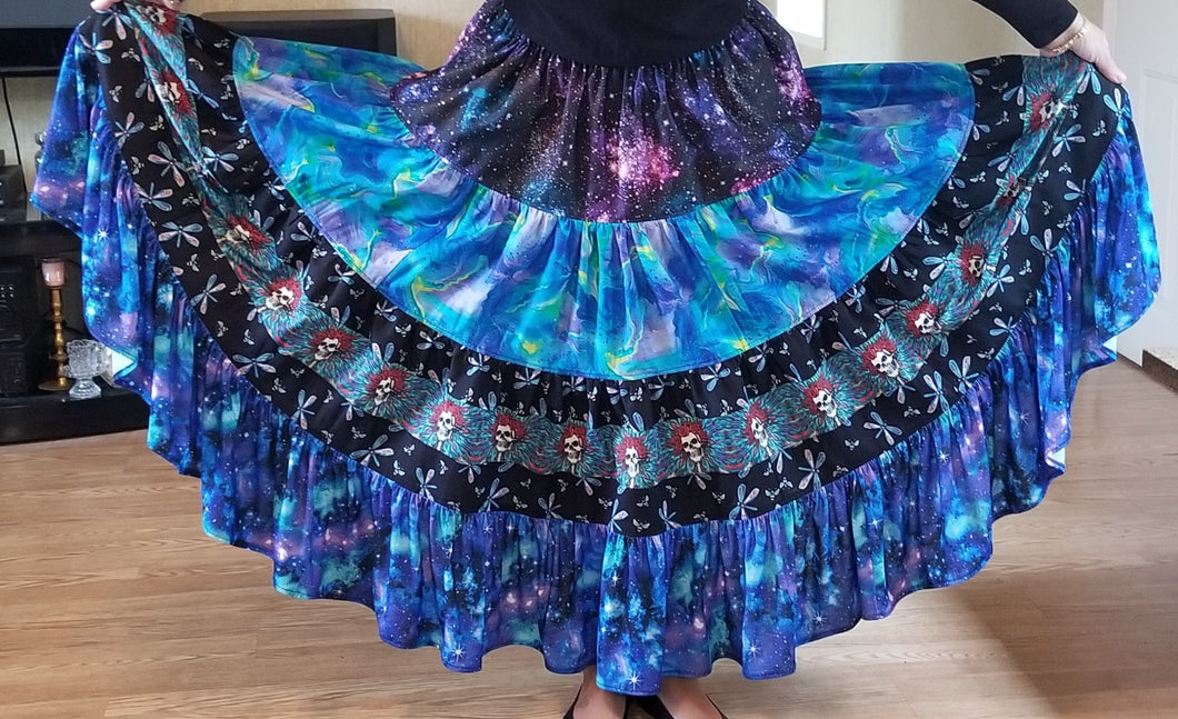 Blue bertha full length spinning skirt