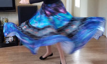 Load image into Gallery viewer, Blue bertha full length spinning skirt
