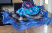 Load image into Gallery viewer, Blue bertha full length spinning skirt
