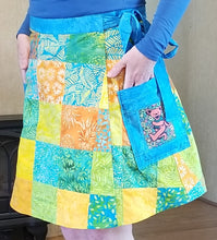 Load image into Gallery viewer, Mexicali blues wrap around skirt ( large 34-40&quot; waist)
