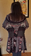 Load image into Gallery viewer, Moon glow pixie coat 3X+ upcycled sweater
